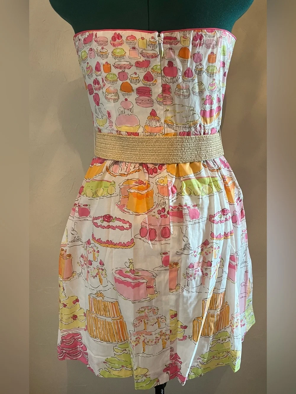 Lilly Pulitzer Let Them Eat Cake Wyatt Strapless Dress, size 6, NWT - Picture 3 of 14